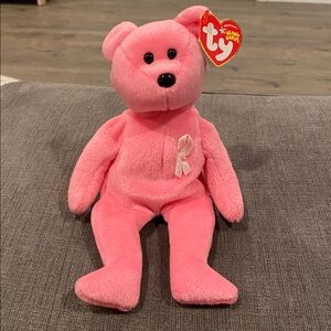 TY Beanie Baby - Aware - NEW WITH TAGS!  vintage toys toy plush breast cancer